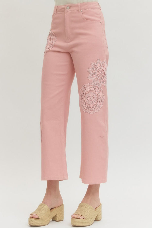 Bloom & Lace Wide Leg Pants