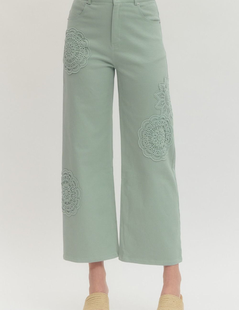 Bloom & Lace Wide Leg Pants