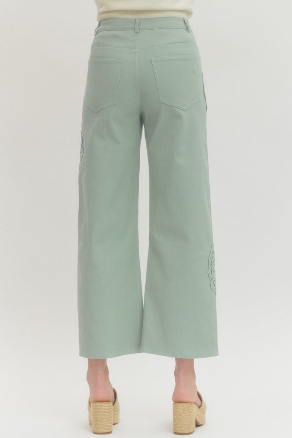 Bloom & Lace Wide Leg Pants