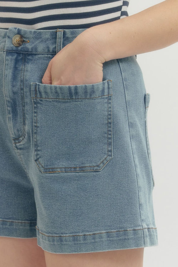 Sunny Side Denim Shorts