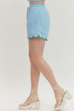 The Bluebell Scallop Shorts