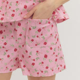 Rosy Days Floral Shorts