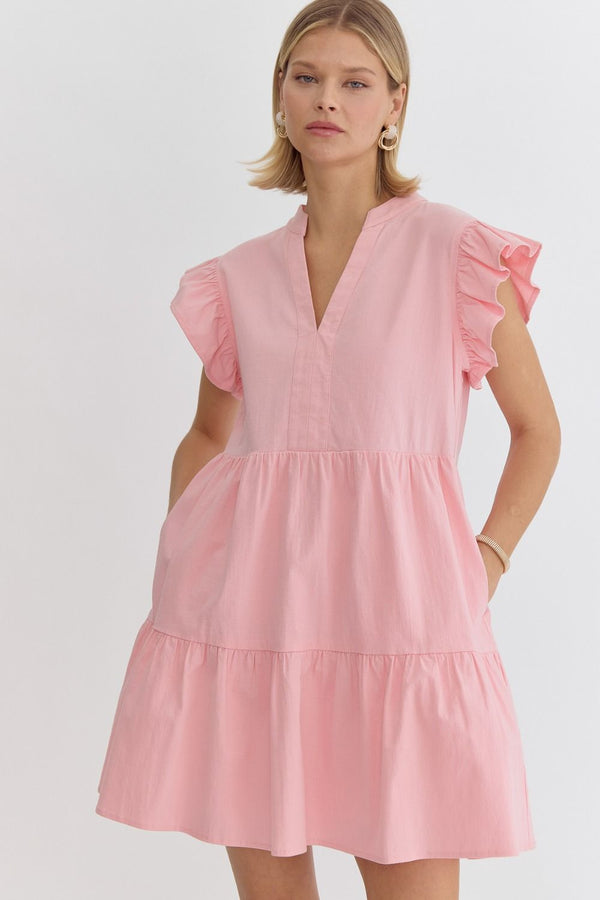 Dreamy Date Dress - Baby Pink