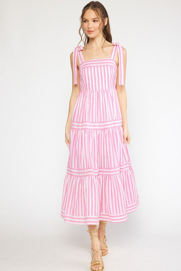 Striped and Sweet Maxi Dress