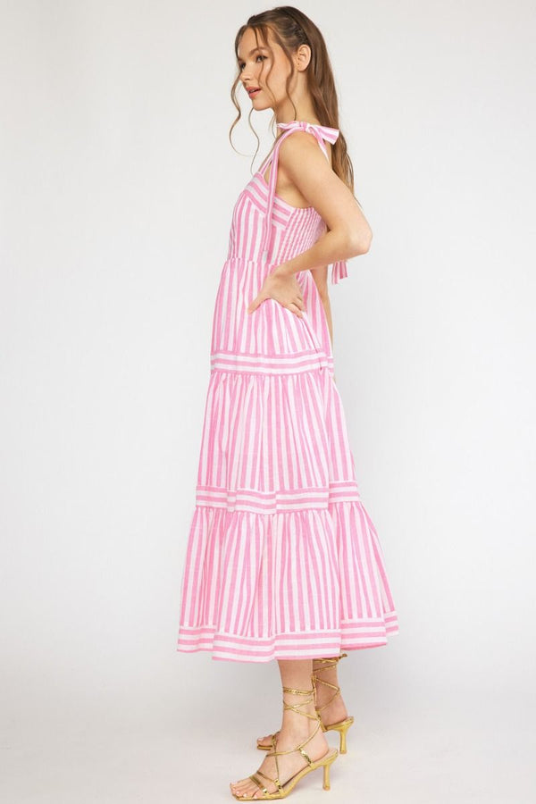 Striped and Sweet Maxi Dress