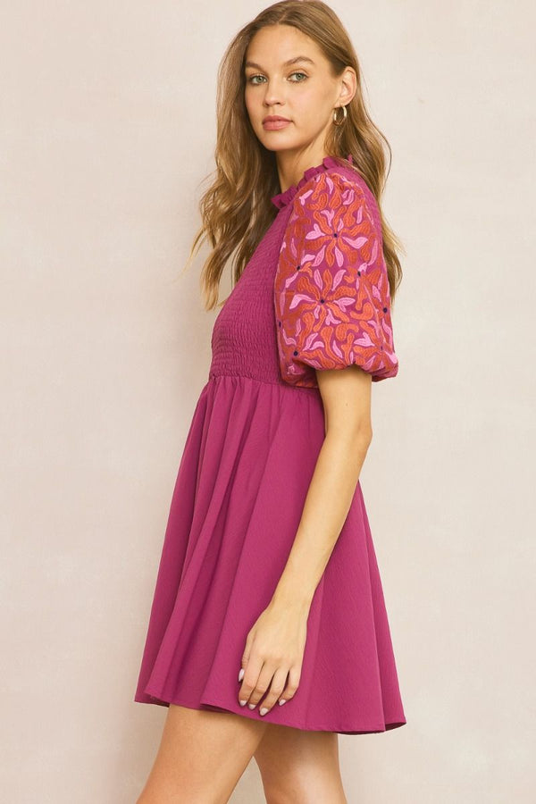 You're the One Plum Dress