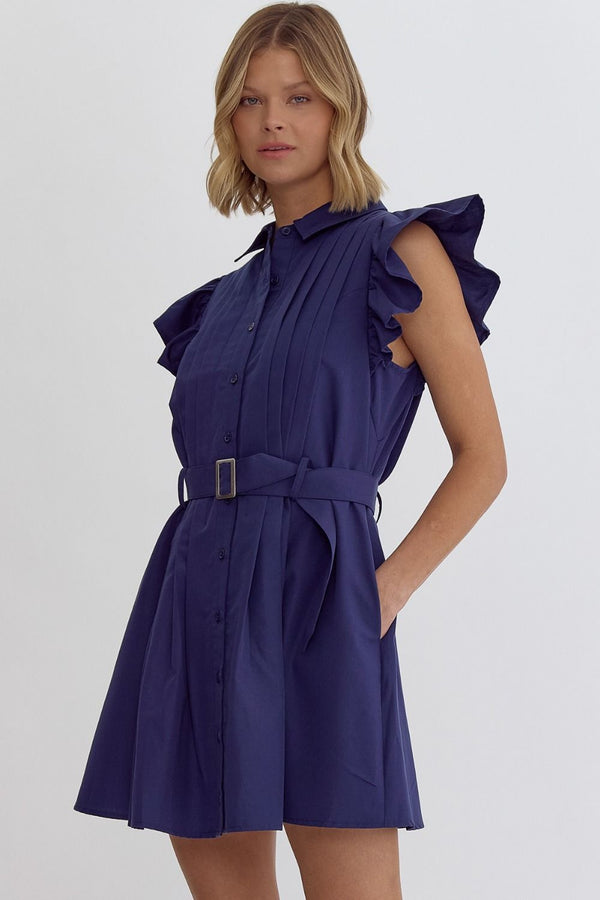 Everything You Wanted Dress - Navy