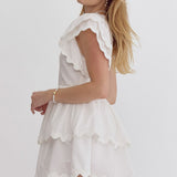 Think of Me Romper |White