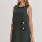 Evergreen  Braide Detail Dress