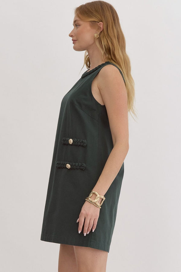 Evergreen  Braide Detail Dress