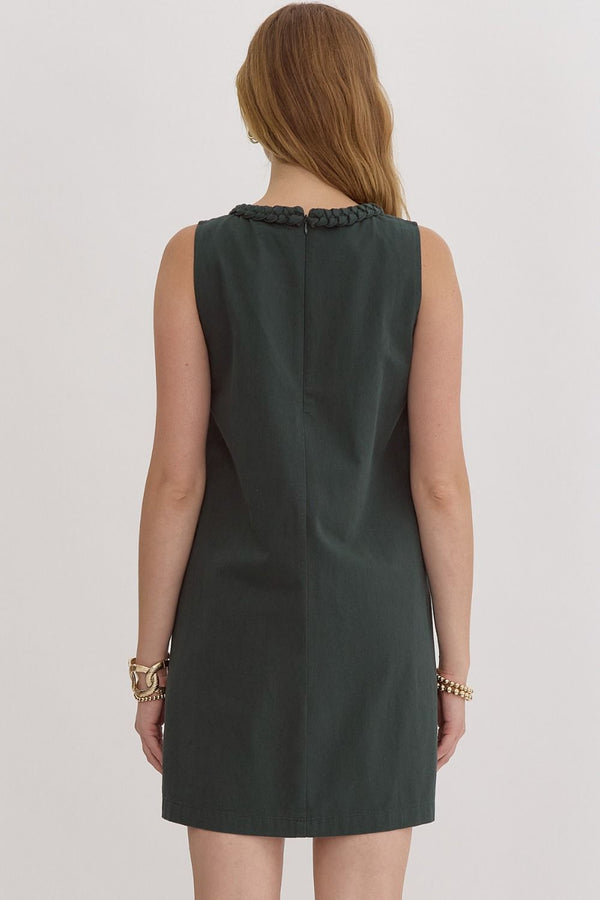 Evergreen  Braide Detail Dress