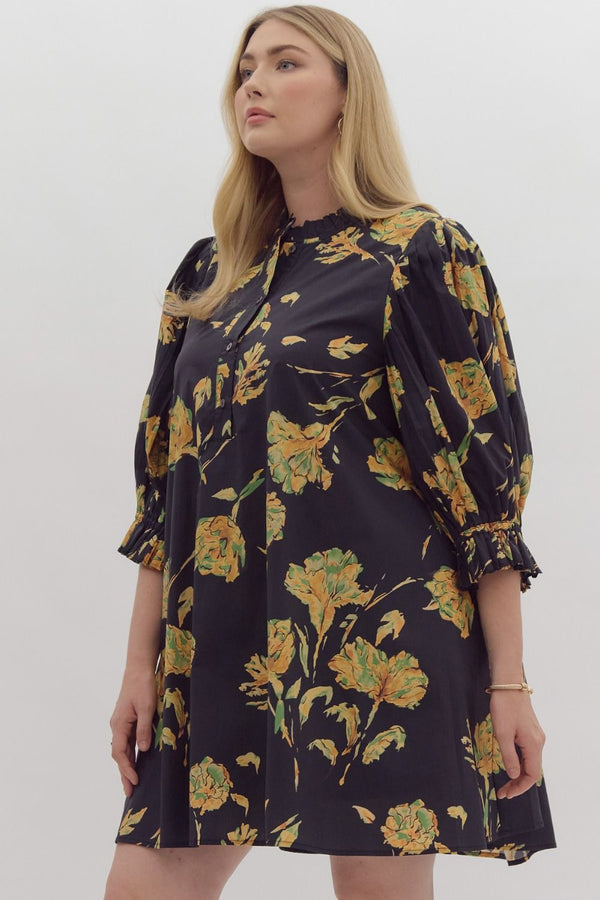 Caught In The Flowers Dress | Regular and Plus Size