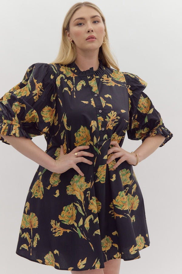 Caught In The Flowers Dress | Regular and Plus Size