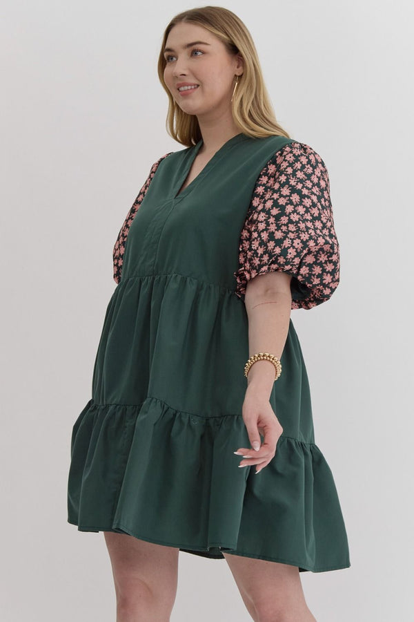 Strolling Through Dress - Plus Size