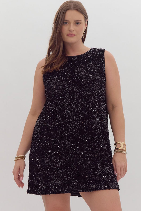 Here for the Party Sequin Dress