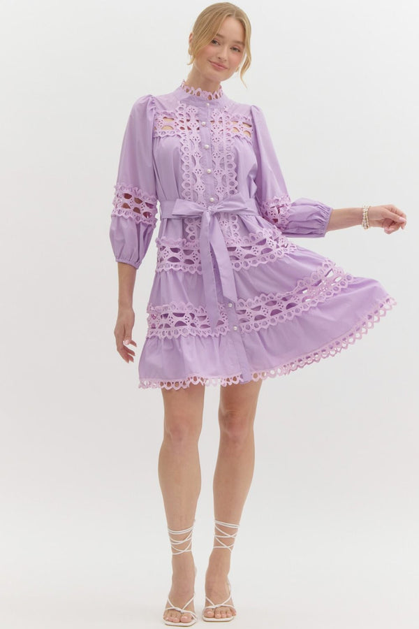 Lavender Lace Dress