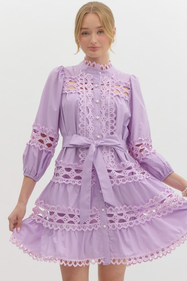 Lavender Lace Dress