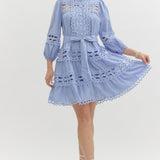 Chambray Lace Dress