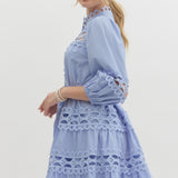 Chambray Lace Dress