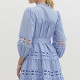 Chambray Lace Dress