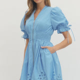 See You Smile Dress | Light Blue