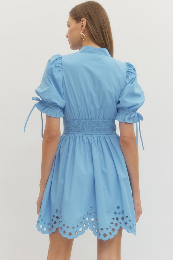 See You Smile Dress | Light Blue