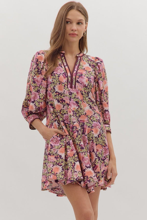 Secret Gardens Plum Dress