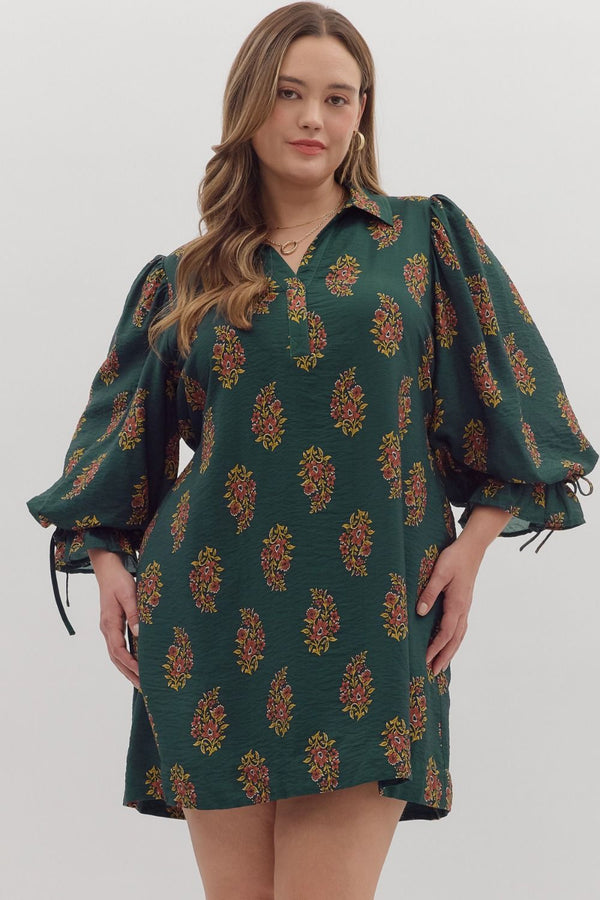 True Happiness Dress | Hunter Green | Plus Size