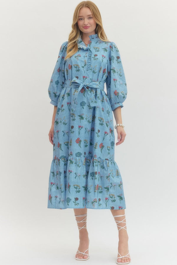 Forget-Me-Not Floral Dress
