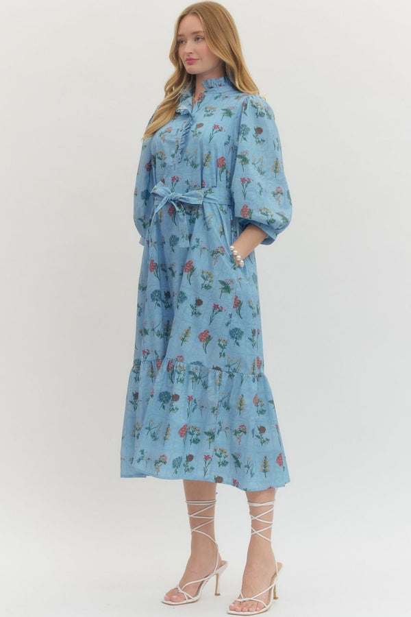 Forget-Me-Not Floral Dress