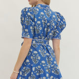 The Tied & True Floral Dress | Blue