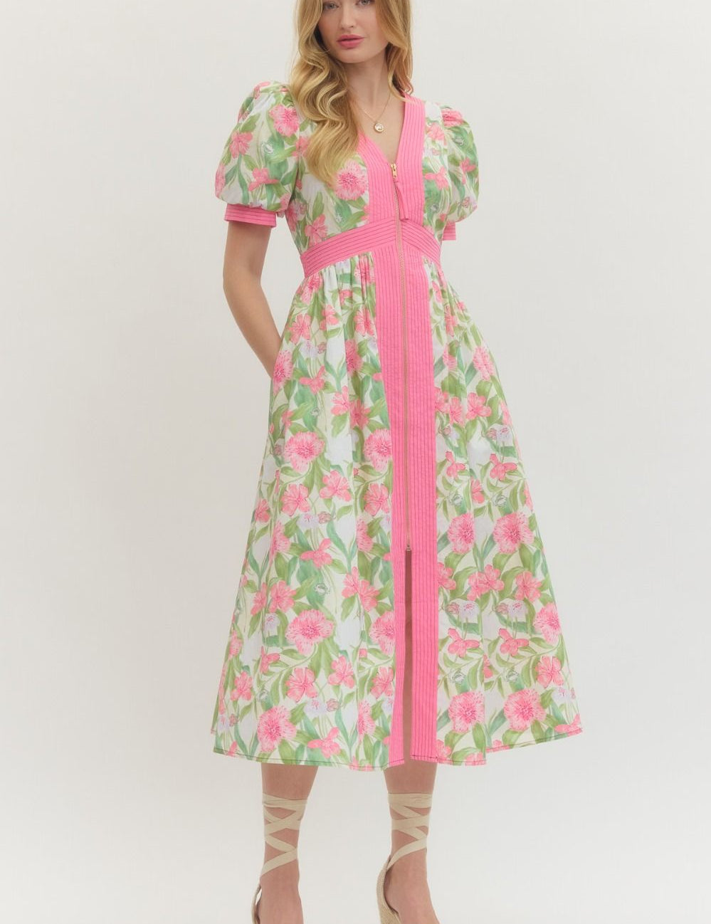 The Bloomline Zip Midi