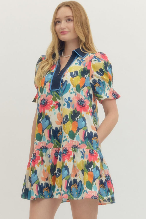 The Paint The Town Floral Dress | Regular and Plus