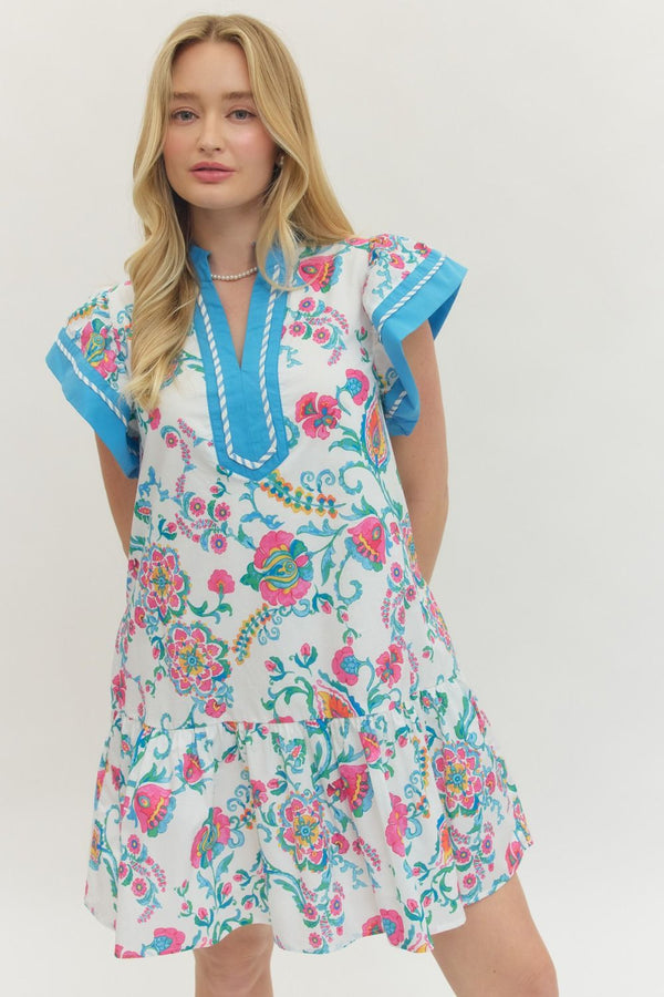 Bluebell Bold Floral Dress