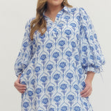 Delicate Daydream Dress | Blue and White