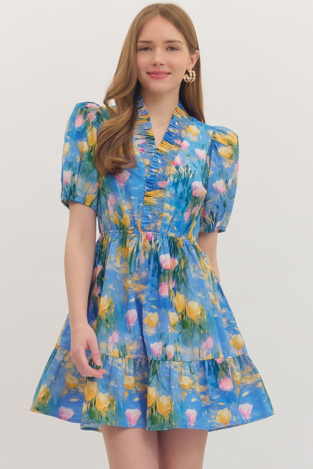 The Petal Pop Mini Dress