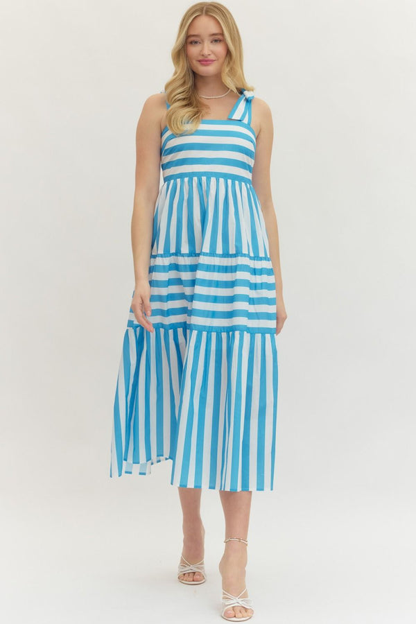 Boardwalk Bow Dress | Blue