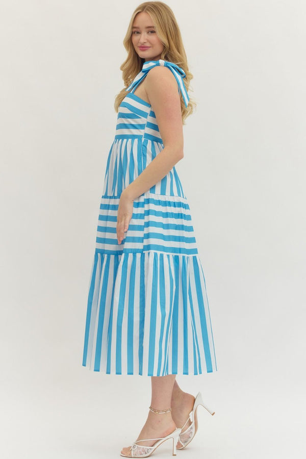Boardwalk Bow Dress | Blue