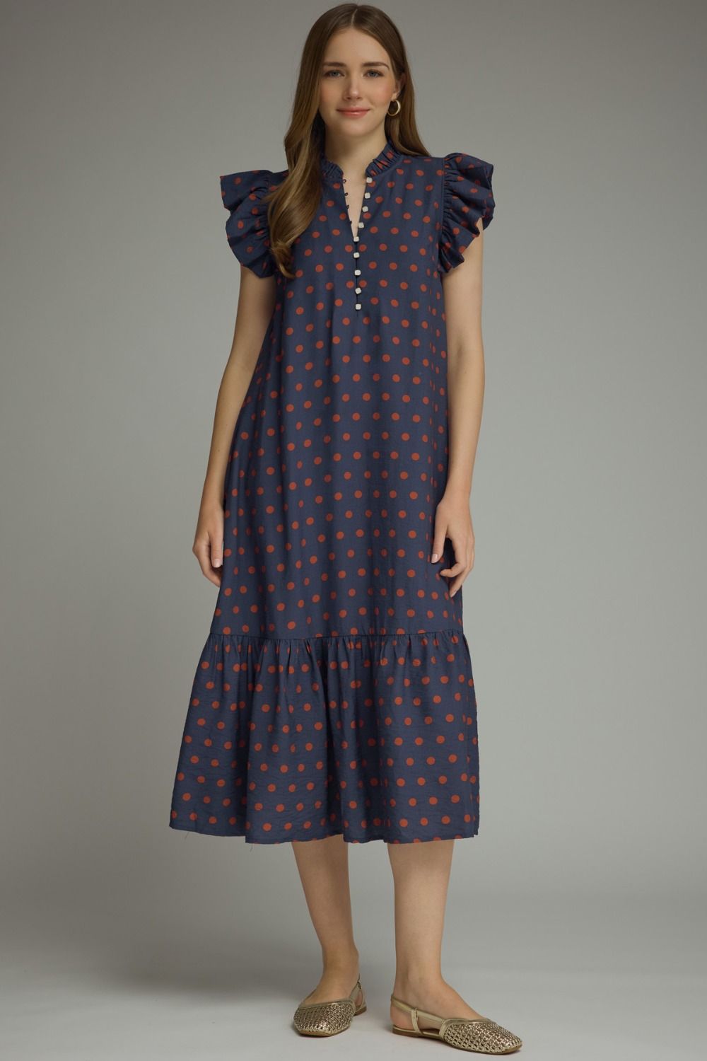 Dot You Know Midi Dress