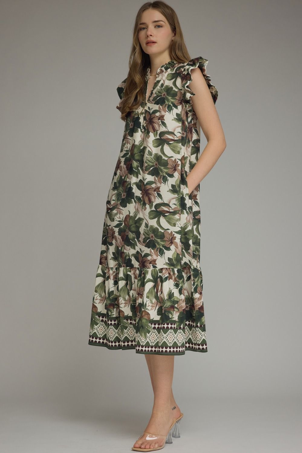 Olive You Always Midi Dress