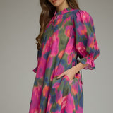 Wildflower Watercolor Dress