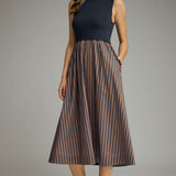 The Sterling Stripe Midi Dress