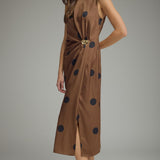 Champagne Moment Midi Dress Polka Dot
