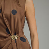 Champagne Moment Midi Dress Polka Dot