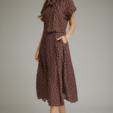 Espresso Strawberry Elegance Dress