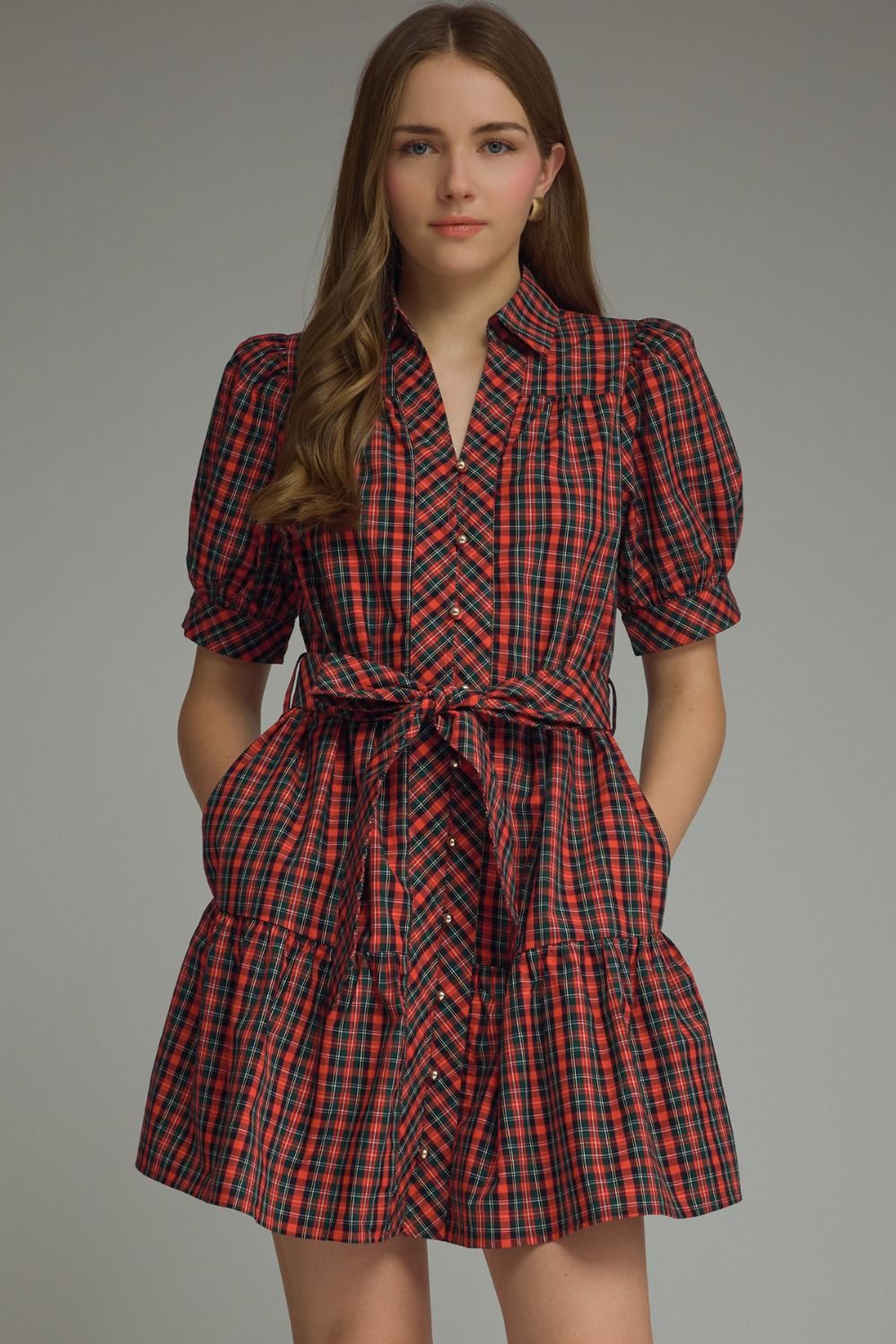 A Very Merry Plaid Dress