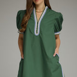 On The Go Contrast Mini Dress