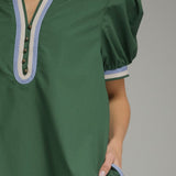 On The Go Contrast Mini Dress