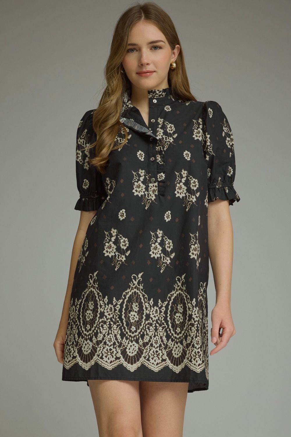 Vintage Lace Mini Dress