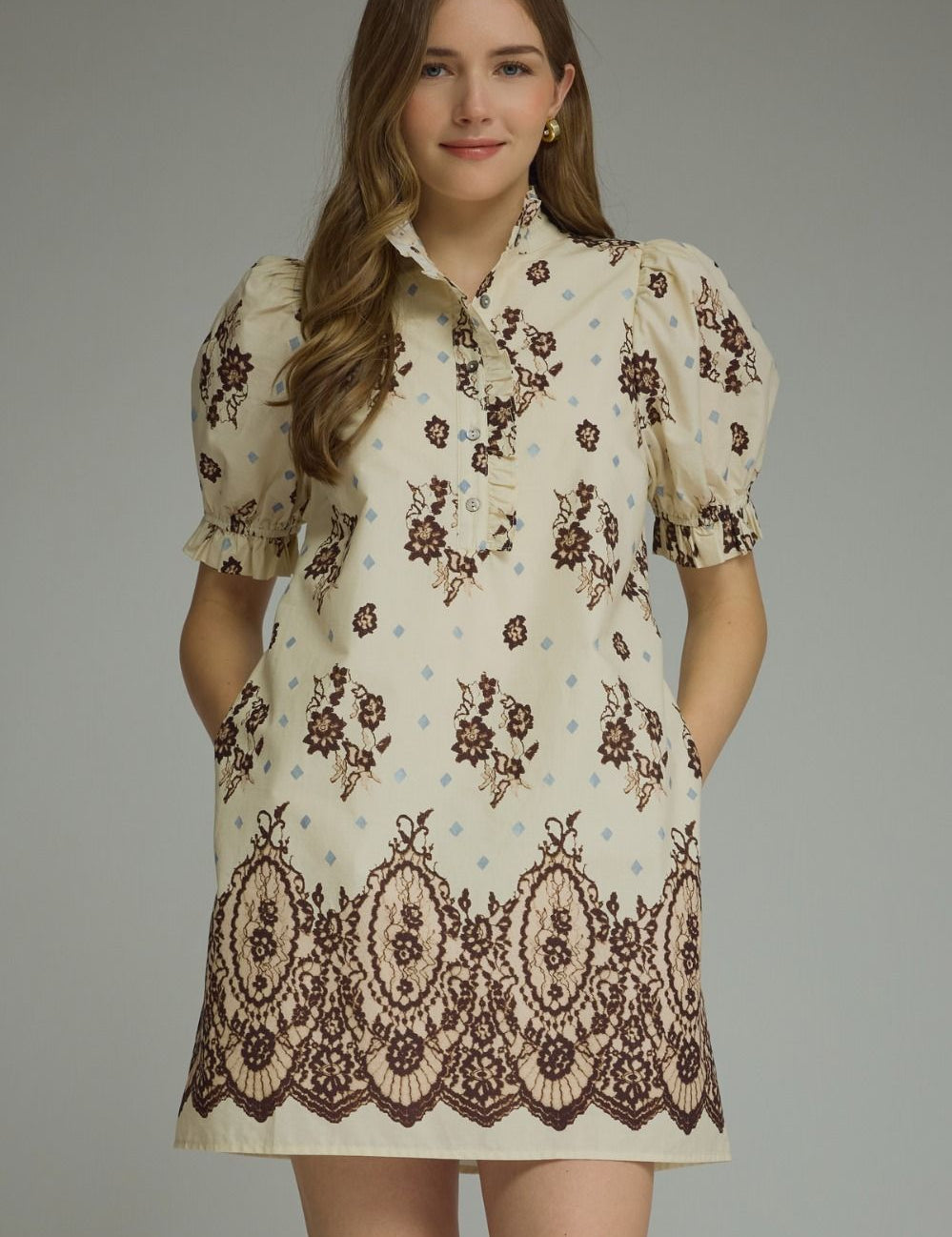 Vintage Lace Mini Dress